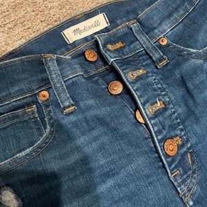 Madewell 10" rise button fly skinny Jeans